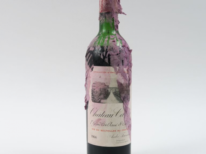 1 BOUTEILLE CHÂTEAU CANON 1er GCC ST EMILION - 1966 - BEP/EA/PAPIER DE