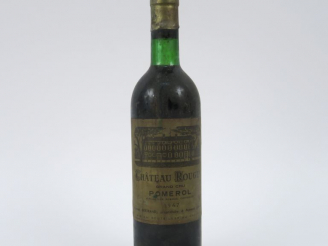 Vente aux enchères 1 BOUTEILLE CHÂTEAU ROUGET POMEROL - 1967 - BG