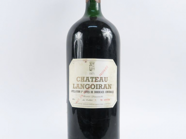 1 IMPERIALE (6 l) CHÂTEAU LANGOIRAN 1eres CÔTES DE BORDEAUX - 1971 - C
