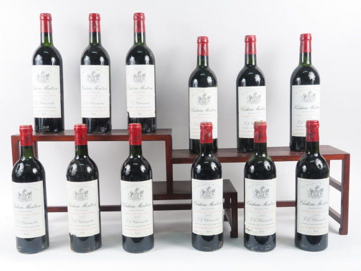 12 BOUTEILLES CHÂTEAU MONTROSE GCC STE ESTEPHE - 1979 - CBO - 11 BG/1 