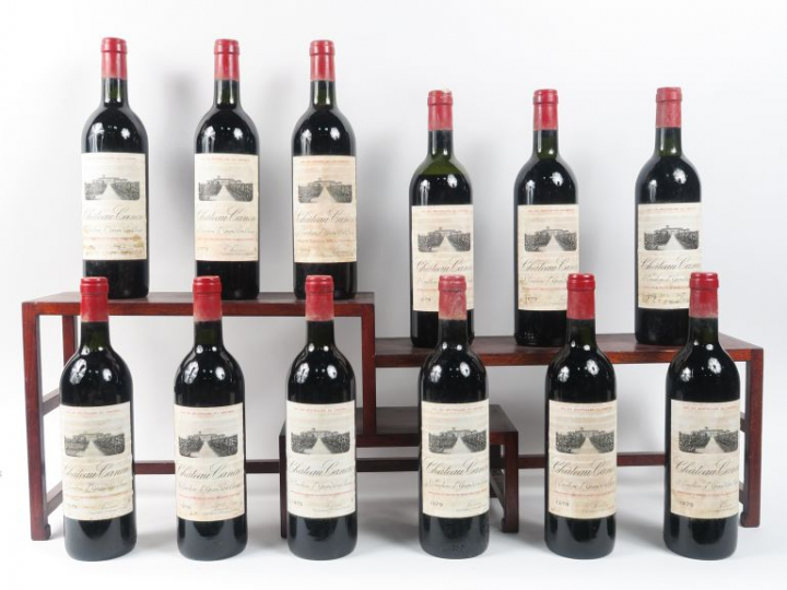 12 BOUTEILLES CHÂTEAU CANON 1er GCC ST EMILION - 1979 - CBO - 11 BG/1 