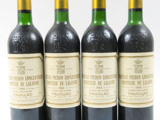 Vente aux enchères 4 BOUTEILLES CHÂTEAU PICHON LONGUEVILLE COMTESSE DE LALANDE - 1984 - 2
