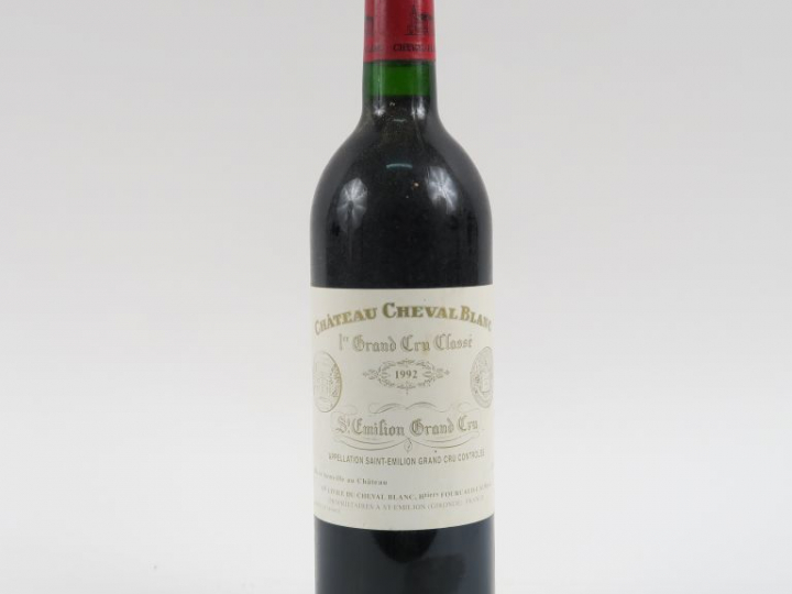 1 BOUTEILLE CHÂTEAU CHEVAL BLANC 1er GCC ST EMILION - 1992 - BG+