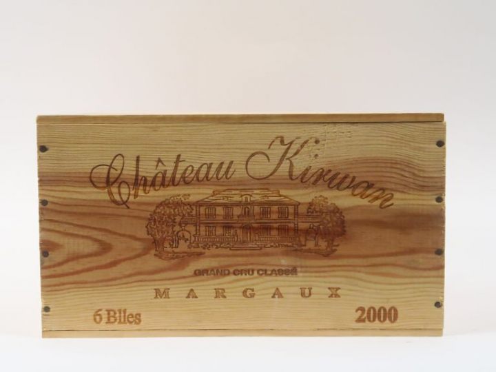 6 BOUTEILLES CHÂTEAU KIRWAN GCC MARGAUX - 2000 - CBO