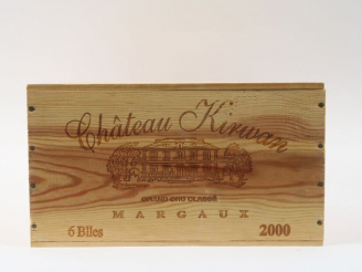 Vente aux enchères 6 BOUTEILLES CHÂTEAU KIRWAN GCC MARGAUX - 2000 - CBO
