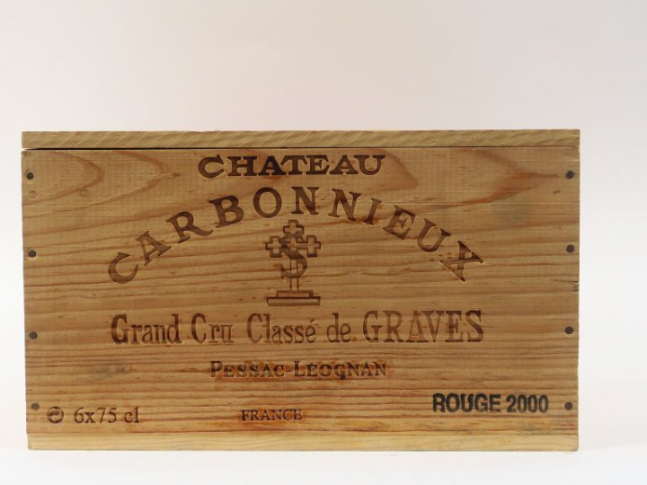 6 BOUTEILLES CHÂTEAU CARBONNIEUX GCC GRAVES - 2000 - CBO