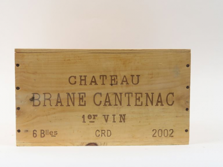 6 BOUTEILLES CHÂTEAU BRANE CANTENAC GCC MARGAUX - 2002