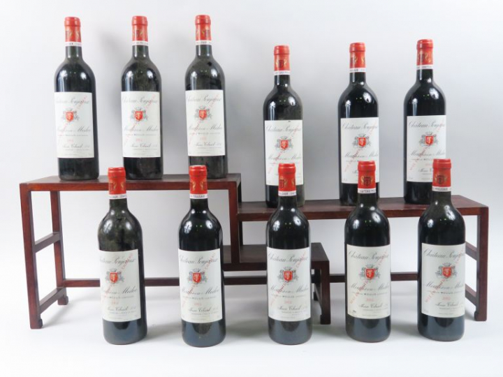 11 BOUTEILLES CHÂTEAU POUJEAUX MOULIS - 2002 - CBO