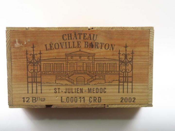 12 BOUTEILLES CHÂTEAU LEOVILLE BARTON GCC ST JULIEN - 2002 CBO