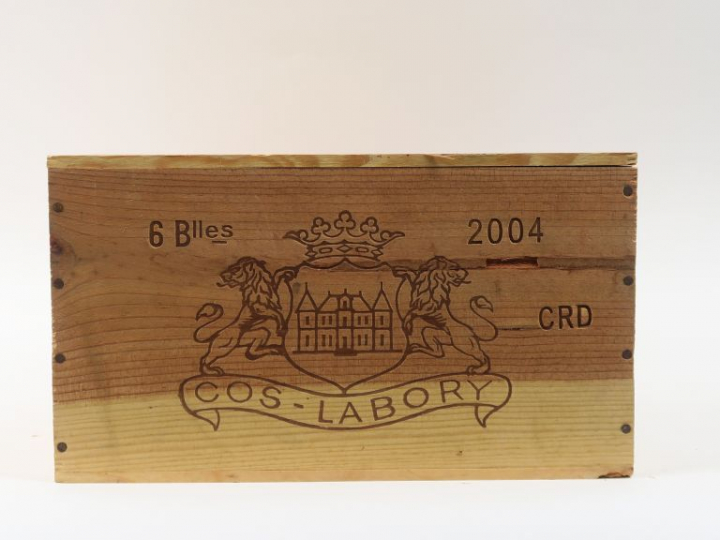 6 BOUTEILLES CHÂTEAU COS LABORY GCC ST ESTEPHE - 2004 - CBO