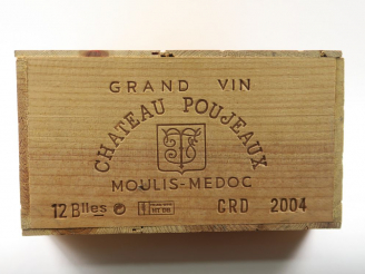 Vente aux enchères 12 BOUTEILLES CHÂTEAU POUJEAUX MOULIS - 2004 - CBO