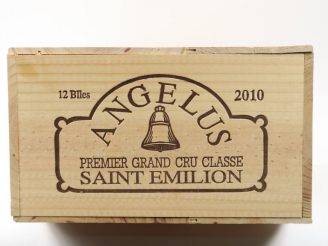 Vente aux enchères 12 BOUTEILLES CHÂTEAU L'ANGELUS 1er GCC ST EMILION - 2010 - CBO