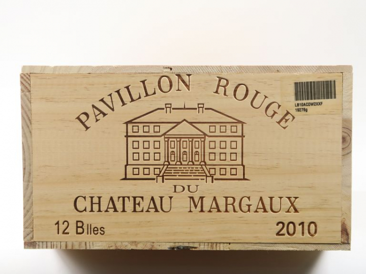 12 BOUTEILLES PAVILLON ROUGE DU CHÂTEAU MARGAUX - 2010 - CBO