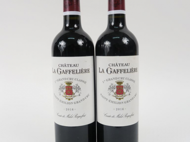 2 BOUTEILLES CHÂTEAU LA GAFFELIERE 1er GCC ST EMILION - 2016