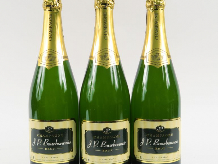 3 BOUTEILLES CHAMPAGNE J.P. BOURBONNOIS