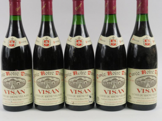 Vente aux enchères 5 BOUTEILLES CÔTES DU RHÔNE VILLAGES VISAN 'CUVEE NOTRE DAME' DEPEYRE 