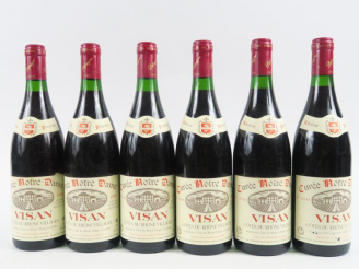 Vente aux enchères 6 BOUTEILLES CÔTES DU RHÔNE VILLAGES VISAN 'CUVEE NOTRE DAME' DEPEYRE 