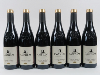 Vente aux enchères 6 BOUTEILLES VACQUEYRAS 'LES HAUTS DE CASTELLAS' - 2012