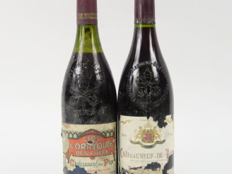 Vente aux enchères 2 BOUTEILLES CHATEAUNEUF DU PAPE : 1 de 2004 - 1 CLOS L'ORATOIRE DES P