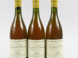 Vente aux enchères 3 BOUTEILLES QUARTS DE CHAUME 'CLOS PARADIS' CHÂTEAU DE L'ECHARDERIE -