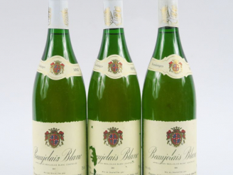 Vente aux enchères 3 BOUTEILLES BEAUJOLAIS BLANC E. MORILLON - 1995