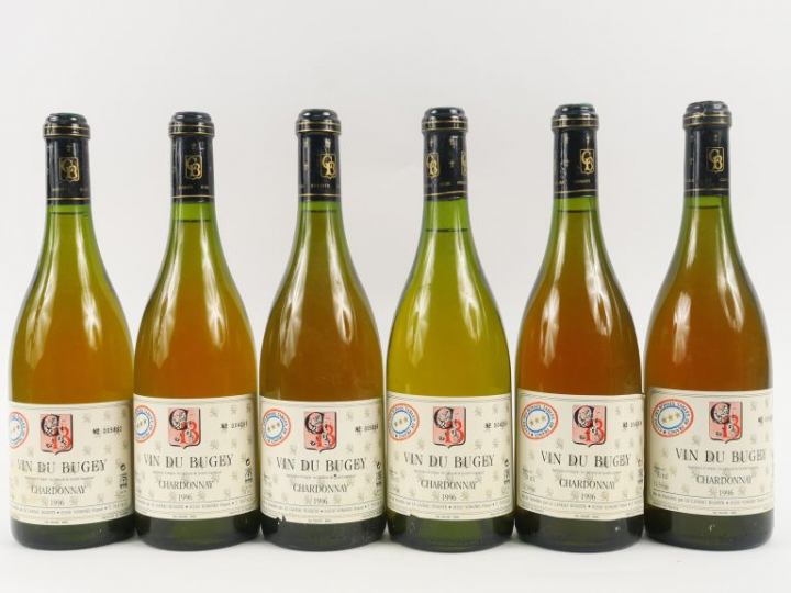 6 BOUTEILLES BUGEY CHARDONNAY - 1996