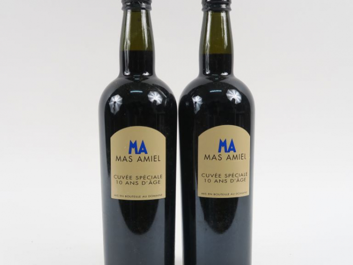 2 BOUTEILLES MAURY MAS AMIEL 'CUVEE SPECIALE 10 ANS D'ÂGE' NON FILTRE