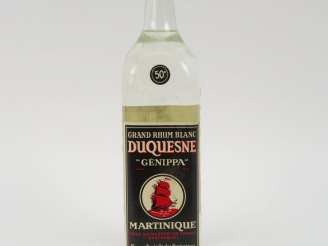 Vente aux enchères 1 BOUTEILLE GRAND RHUM BLANC 'GENIPPA' DUQUESNE 50°