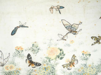 Vente aux enchères Paire d'aquarelles sur papier représentant diverses espèces de papillo