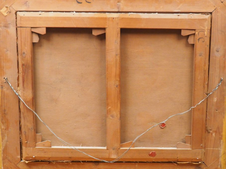 Ecole française début XIXème. 'Bergers et leurs troupeaux'. Huile sur 