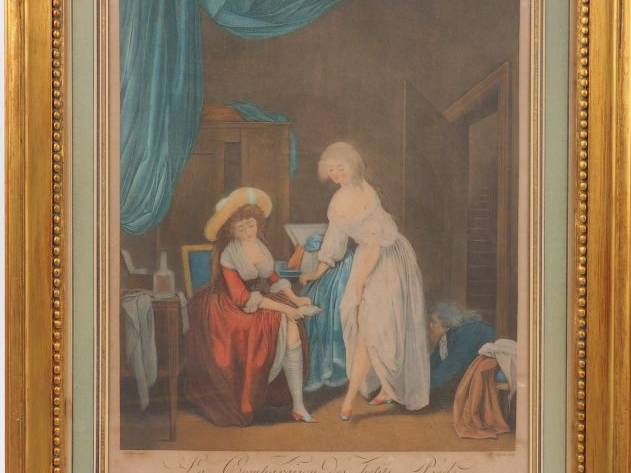 Paire de gravures d’après Boilly. "On la tire aujourd’hui" et "La comp