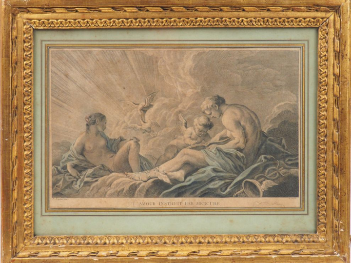 Paire de gravures d’après Boilly. "On la tire aujourd’hui" et "La comp