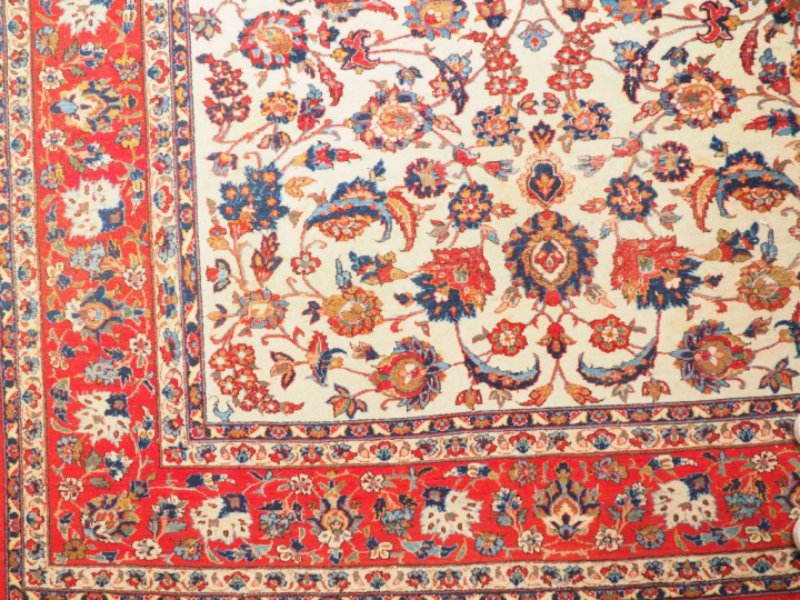 Grans tapis persan.  (Usures)