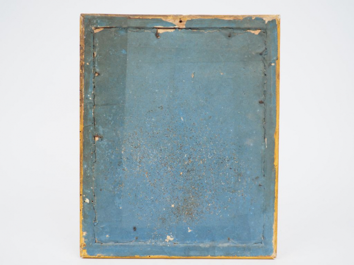 	Ecole française XVIIIème. « Portrait de fillette au noeud de ruban bl