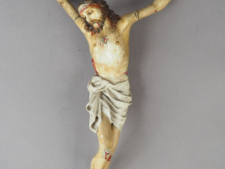 Vente aux enchères Christ en papier maché et polychromé. Espagne, XVIII- XIXème siècle.  