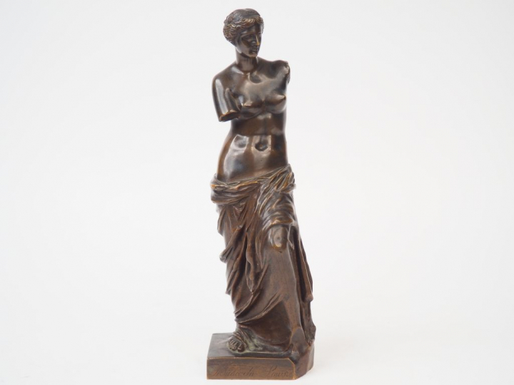 "Vénus de Milo" Sujet en bronze.  Réduction Collas.  H. 30 cm