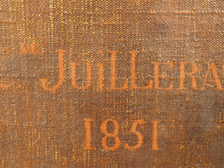 C. de JUILLERAT  « Portrait de Caroline de Fernex » Huile sur toile.  