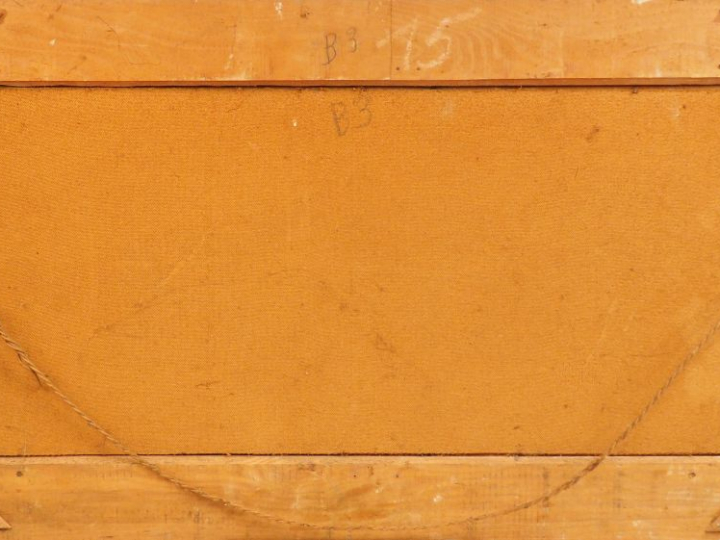 Ecole du milieu du XXème siècle.  « Les Martigues » Huile sur panneau.