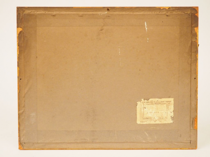 	Georges ANQUETIN.  « Paysage provençal » Huile sur papier.  Signée en