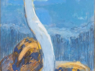Vente aux enchères 	Paul JOUVE.  « Kaa » Aquarelle gouachée. Signée en bas à gauche.  22,