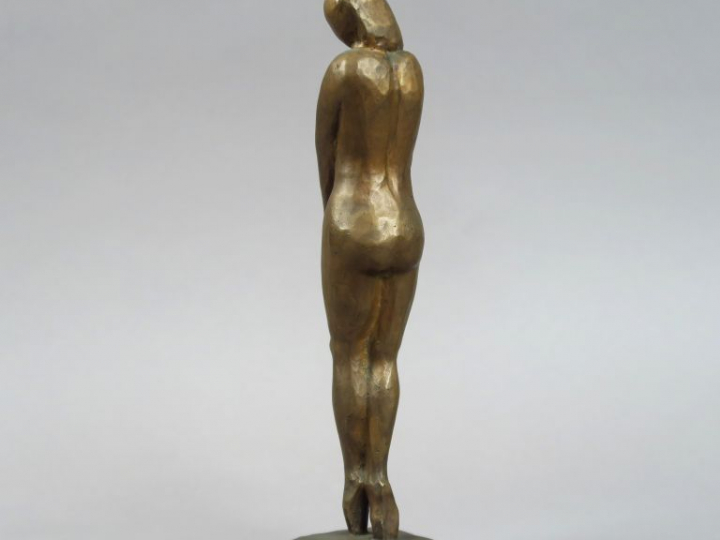 Ferdinand PARPAN "Femme debout" Sculpture en bronze.  Signée. EA 0.  H
