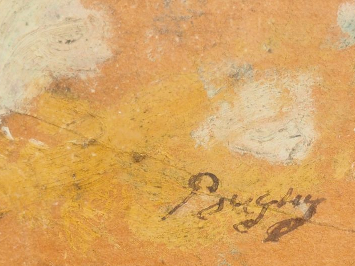 Jean POUGNY "Paysage" Aquarelle gouachée.  Signée en bas à droite.  Po