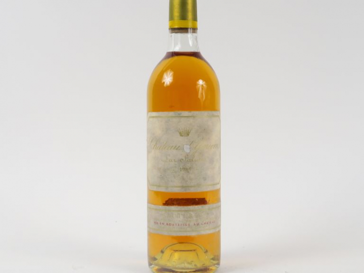 1 BOUTEILLE CHÂTEAU D'YQUEM 1er CCS SAUTERNES - 1985 - BG/EF/CAPS TLA