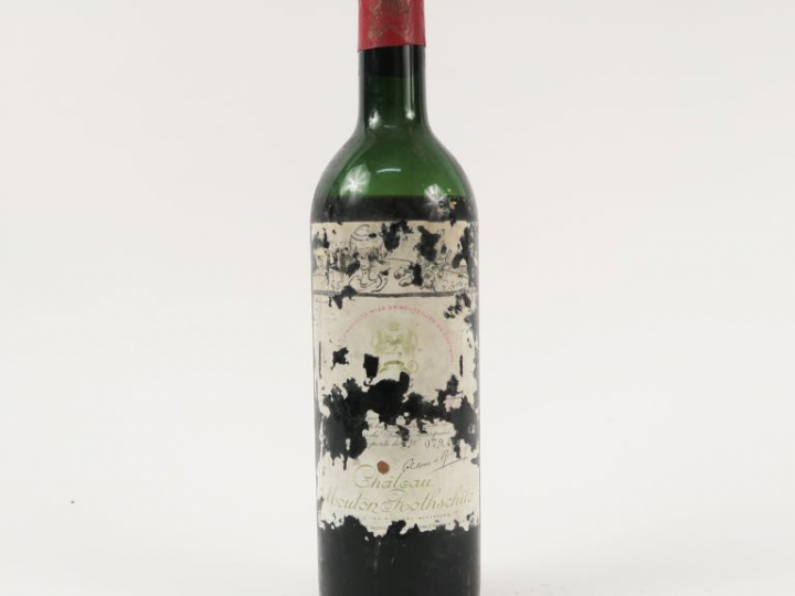 1 BOUTEILLE CHÂTEAU MOUTON ROTHSCHILD 1er GCC PAUILLAC - 1955 - BEP-VI