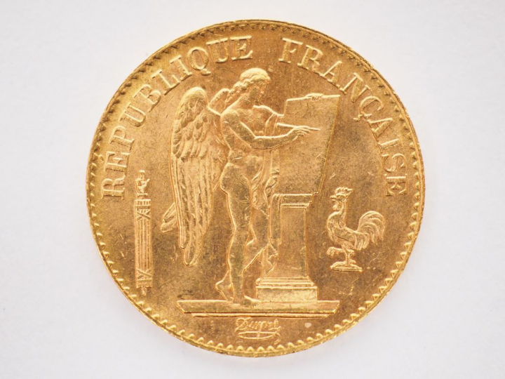 Pièce de 20 Francs or, 1893-A. FRAIS ACHETEURS 5% TTC
