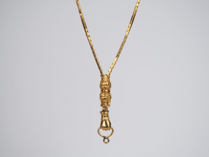 Giletière en or jaune. Poids. 13,83 g