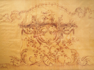 Vente aux enchères Ecole française XIXème. "Char de Bacchus pour le mariage du dauphin en