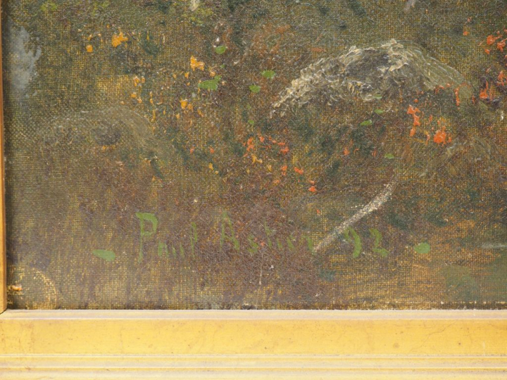 Paul ASTIER. 'La lande'. Huile sur toile, signée een bas à gauche et d