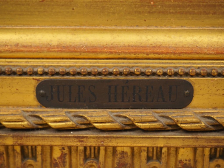 Jules HEREAU. 'Les varechs'. Huile sur toile, signée en bas à droite. 