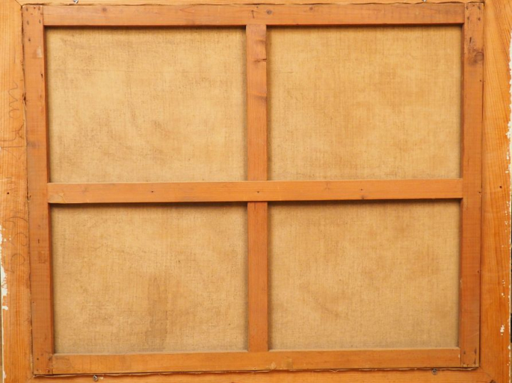 Achille LAUGÉ "'Bouquet de pivoines, roses et marguerites" Huile sur t